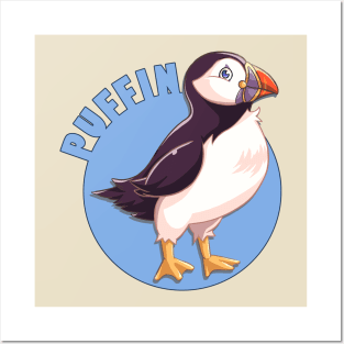 Puffin Logo Posters and Art